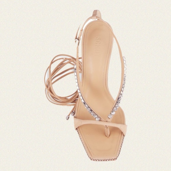 Schutz Vikki Crystal Embellished High Heel Sandals - Picture 4 of 12